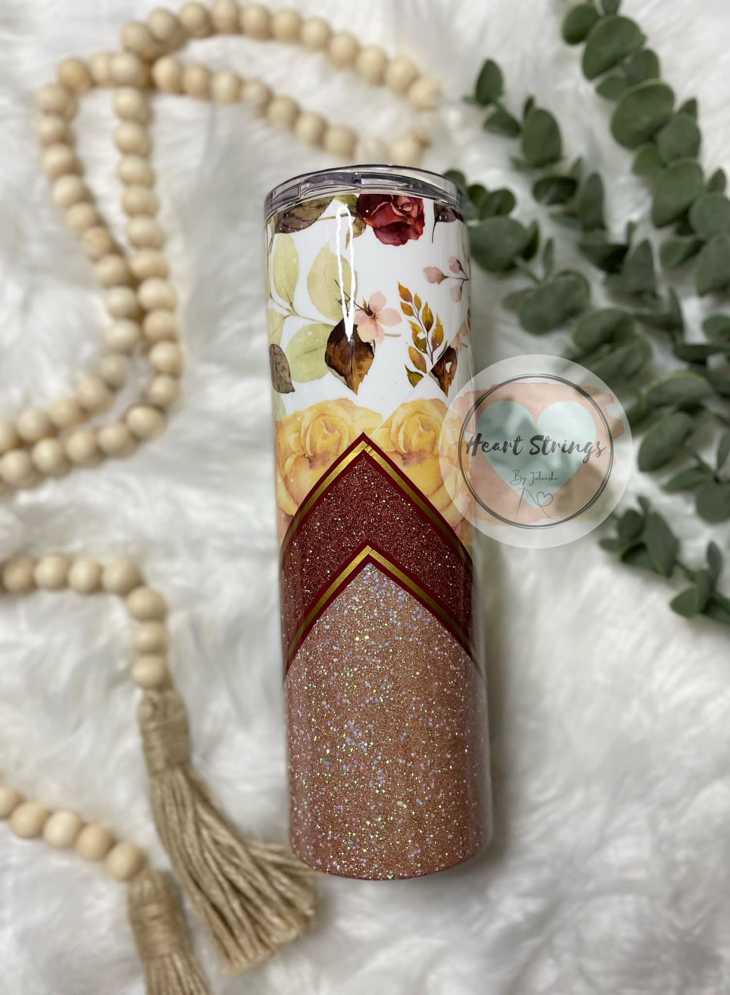 Autumn Rose V-Split Tumbler