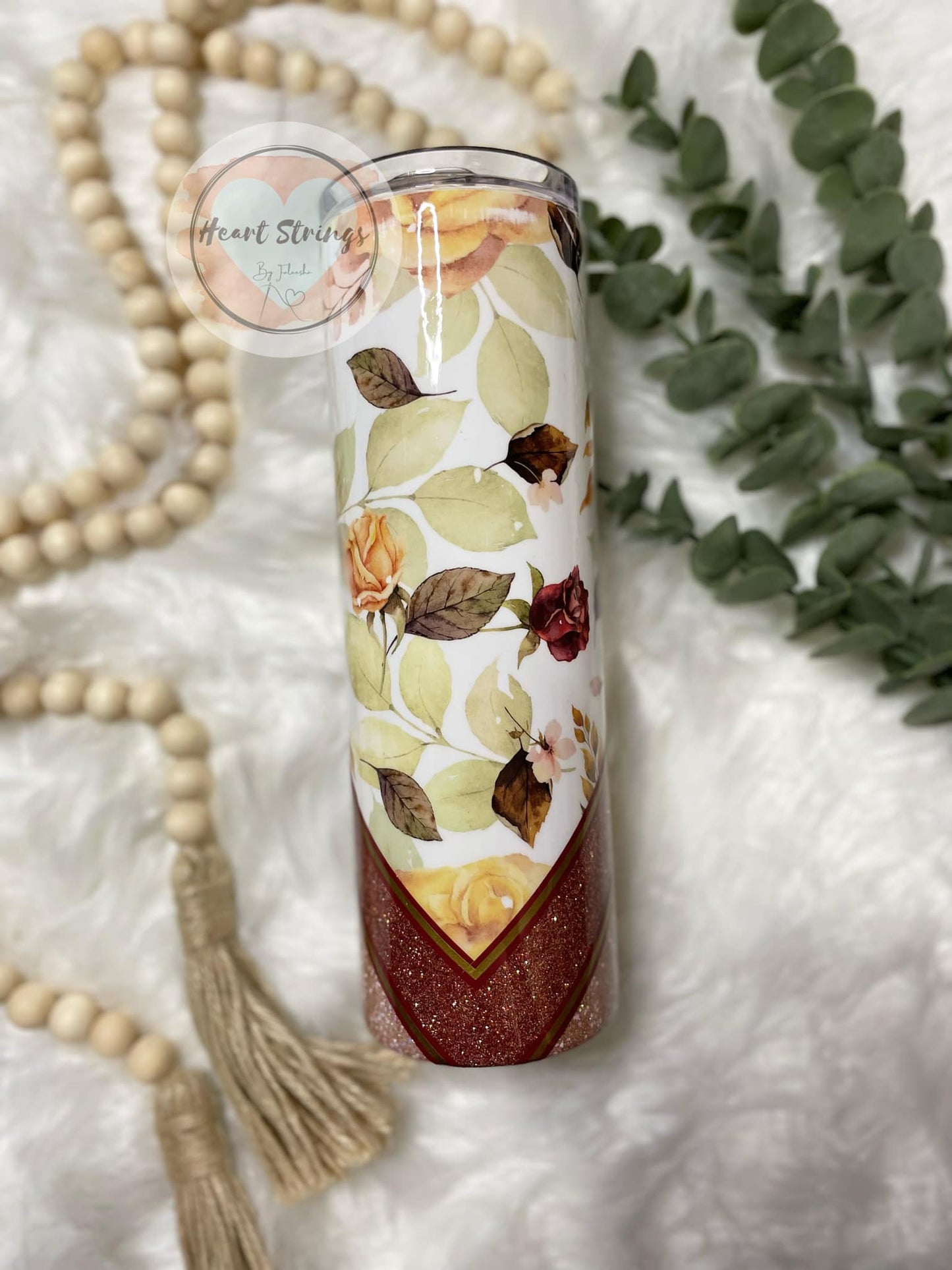 Autumn Rose V-Split Tumbler