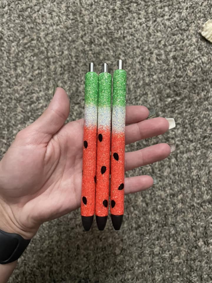 Watermelon Glitter Pen