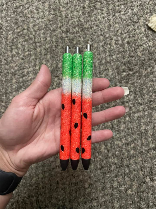 Watermelon Glitter Pen