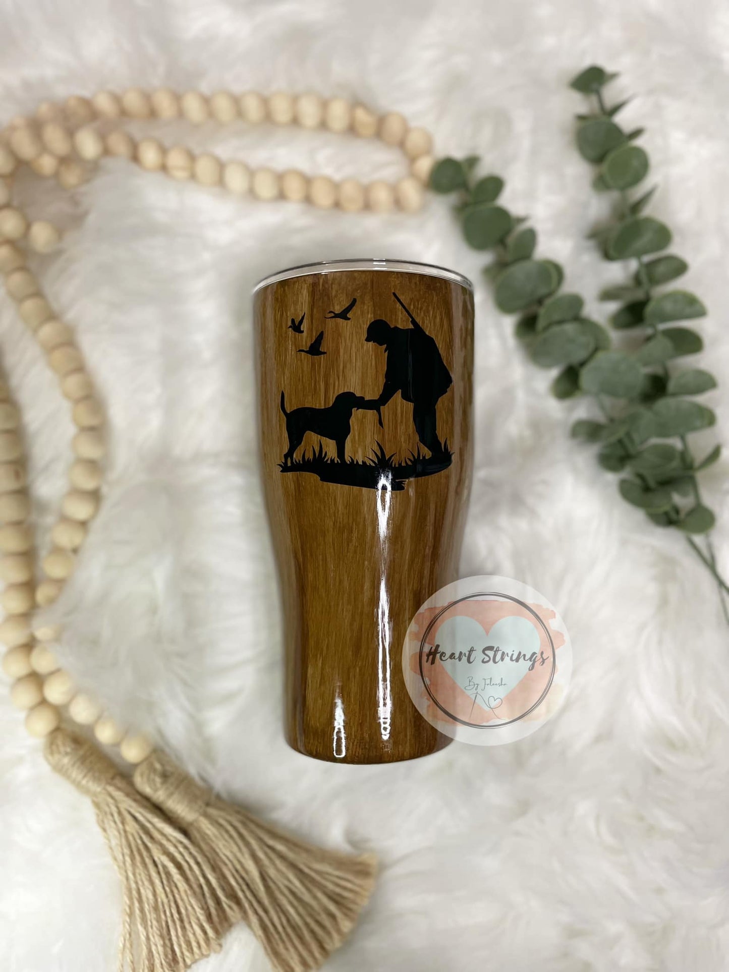 Woodgrain Duck Hunting Tumbler